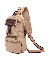 Tsd Brand Turtle Ridge Canvas Sling Bag