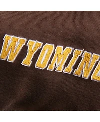 Women's Stadium Athletic Brown Wyoming Cowboys Big Logo Pullover Hoodie