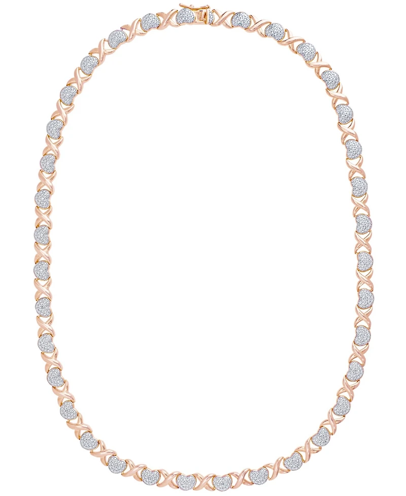 Macy's Women's Diamond Accent Heart Necklace