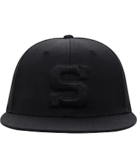 Men's Top of the World Penn State Nittany Lions Black On Black Fitted Hat