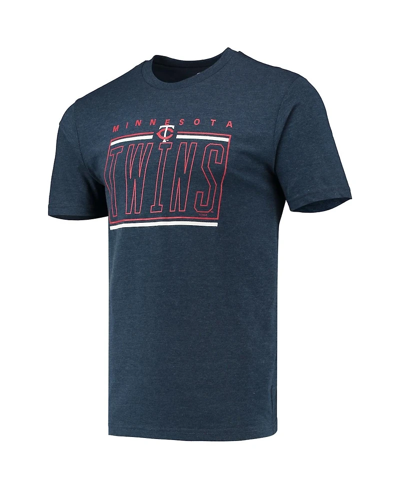 Men's Concepts Sport Red, Navy Minnesota Twins Meter T-shirt and Shorts Sleep Set