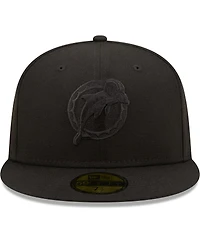 Men's New Era Miami Dolphins Black on Alternate Logo 59FIFTY Fitted Hat