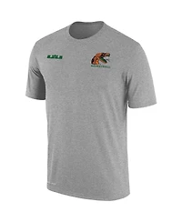 Men's Nike x LeBron James Gray Florida A&M Rattlers Collection Performance T-shirt