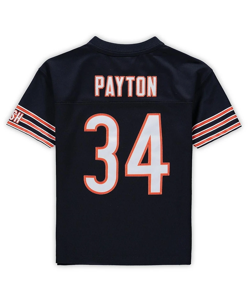 Preschool Boys and Girls Mitchell & Ness Walter Payton Navy Chicago Bears Retired Legacy Jersey