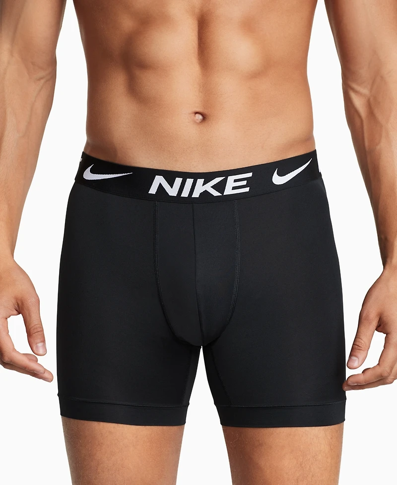 Nike Men's 3-Pack Dri-fit Essential Micro Long Boxer Briefs