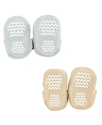 Hudson Baby Boys Unisex Cozy Animal-Inspired Fleece Footwear Duo