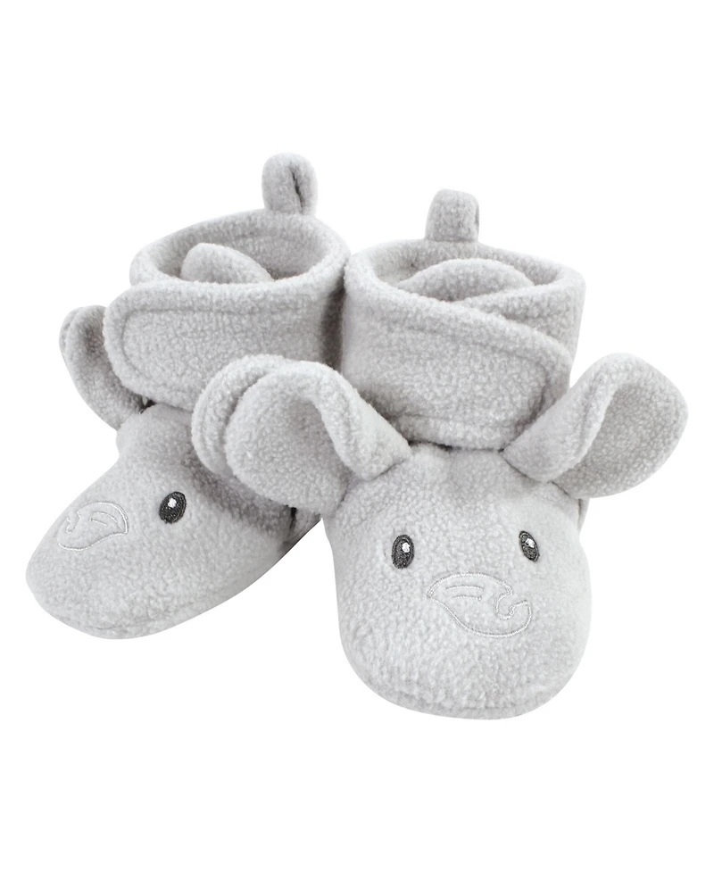 Hudson Baby Boys Unisex Cozy Animal-Inspired Fleece Footwear Duo