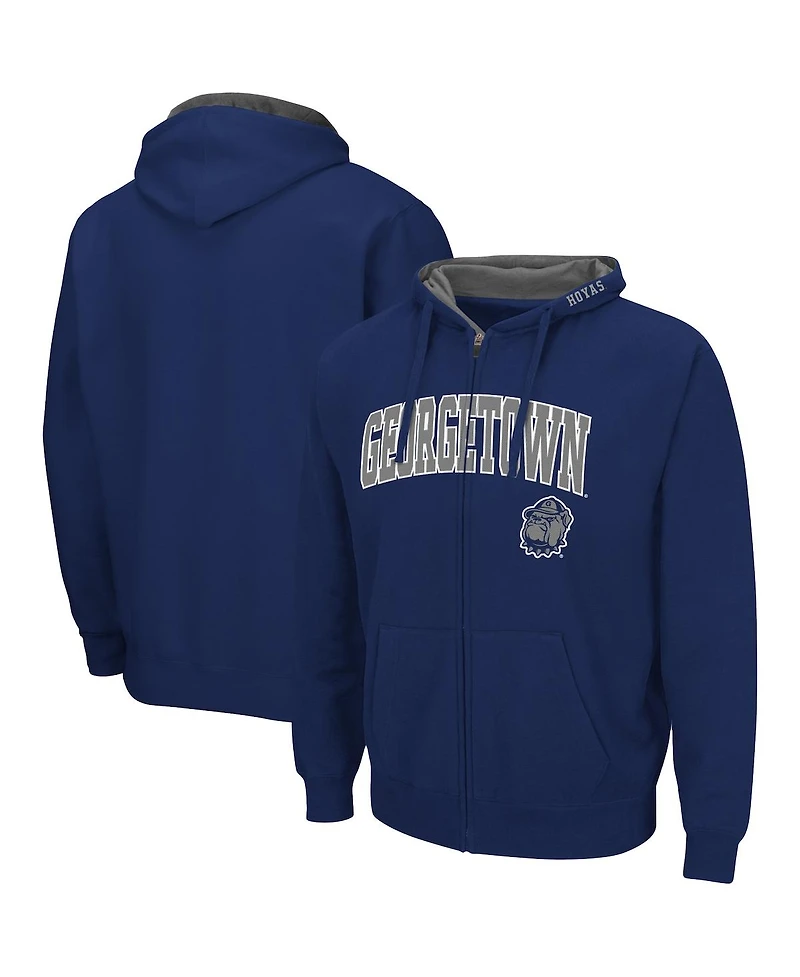 Colosseum Men's Georgetown Hoyas Arch and Logo 3.0 Full-Zip Hoodie