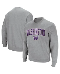 Colosseum Men's Washington Huskies Arch & Logo Crew Neck Sweatshirt