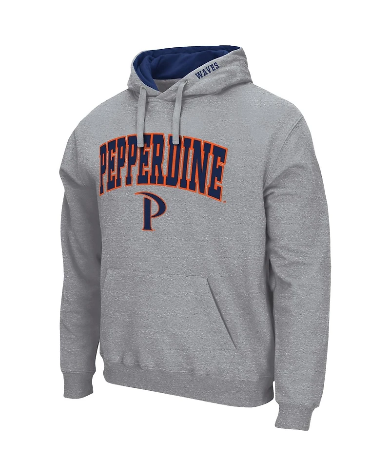 Colosseum Men's Pepperdine Waves Arch and Logo Pullover Hoodie