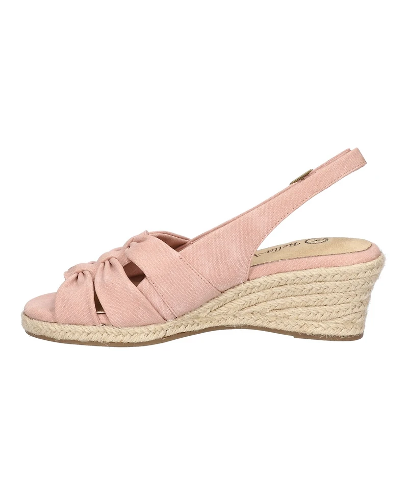 Bella Vita Women's Cheerful Espadrille Wedge Sandals
