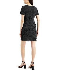 Connected Petite Dot-Print Fit & Flare Dress