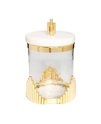 4" Canister with Lid and Symmetrical Design, Small