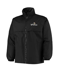 Men's Dunbrooke Black Minnesota Vikings Triumph Fleece Full-Zip Jacket
