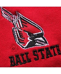Women's Stadium Athletic Cardinal Ball State Cardinals Arched Name Full-Zip Hoodie