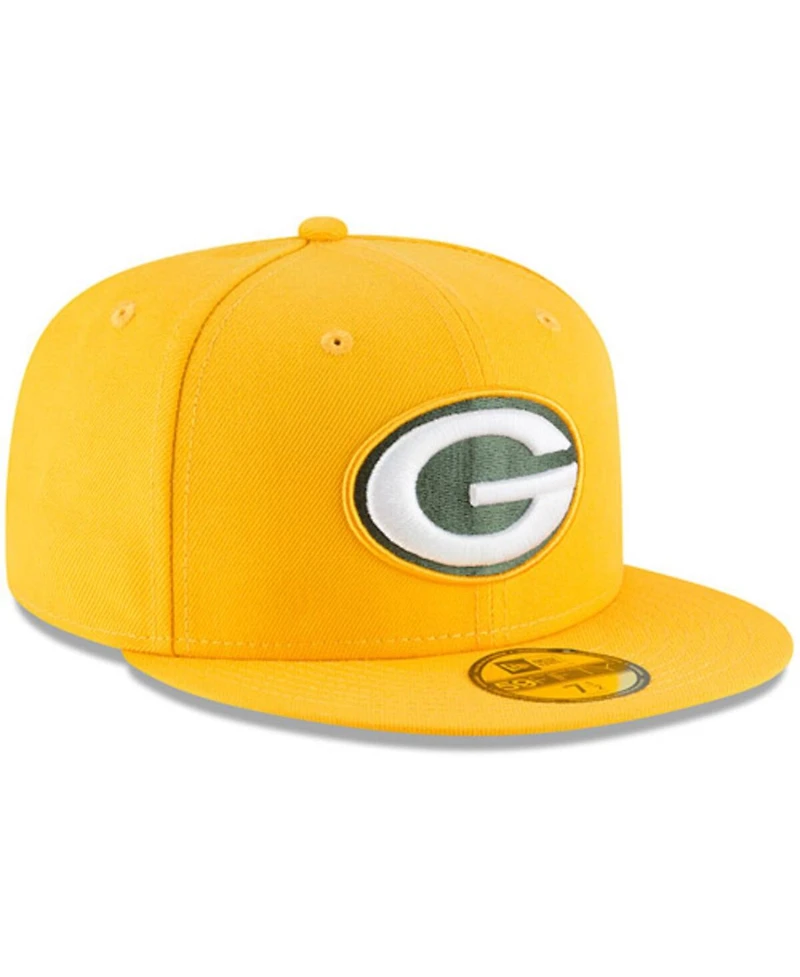 Men's New Era Gold Green Bay Packers Omaha 59Fifty Hat