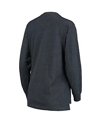 Women's Pressbox Navy Illinois Fighting Illini Two-Hit Canyon Long Sleeve T-shirt