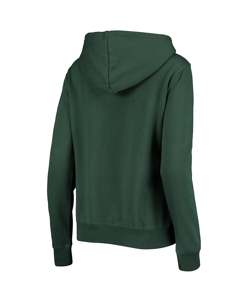 Women's Colosseum Green Miami Hurricanes Loud and Proud Pullover Hoodie