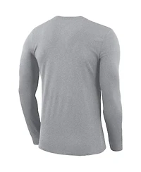 Men's Nike Gray Gonzaga Bulldogs Basketball Icon Legend Performance Long Sleeve T-shirt