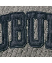 Women's Pressbox Heathered Gray Auburn Tigers Moose Applique Quilted Pullover Sweatshirt