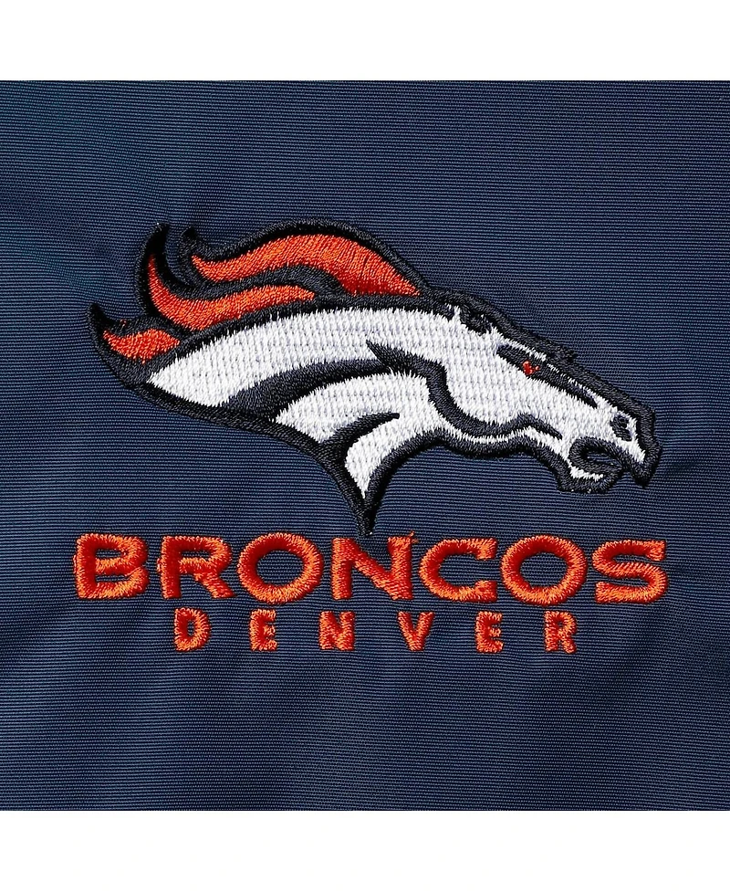 Men's Dunbrooke Navy Denver Broncos Triumph Fleece Full-Zip Jacket