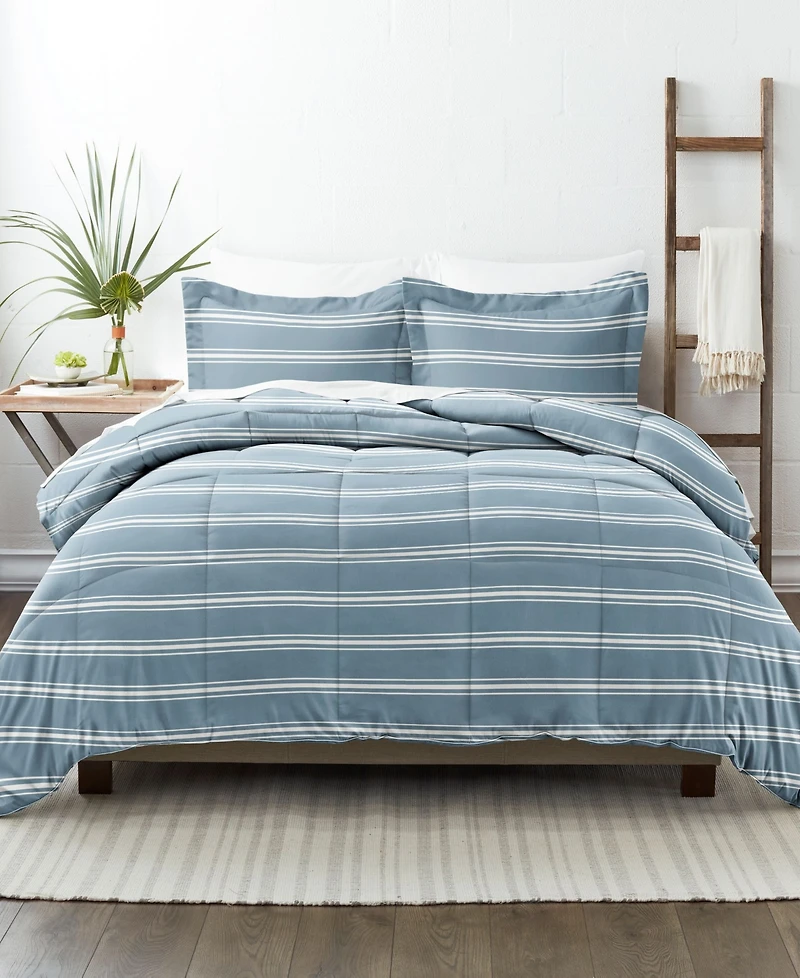 ienjoy Home Ultra Soft Stripe Reversible 2- Pc. Comforter Set, Twin