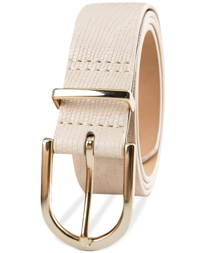 Calvin Klein Women's Rounded Buckle Trouser Pant Dress Belt