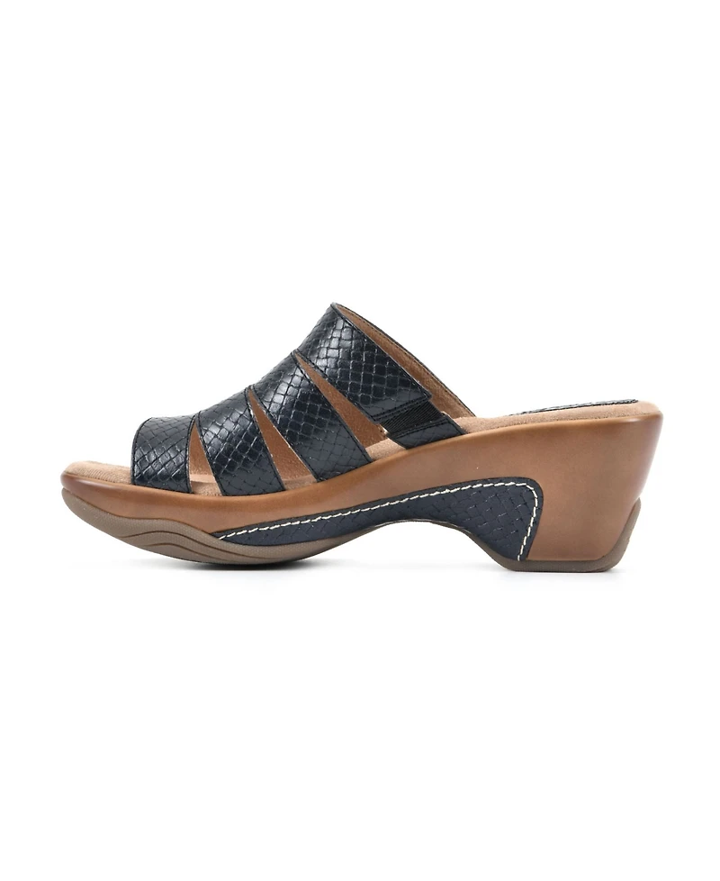 White Mountain Women's Valora Clog Slide Sandals