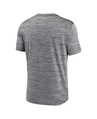 Men's Nike Anthracite Miami Marlins Authentic Collection Velocity Practice Space-Dye Performance T-shirt