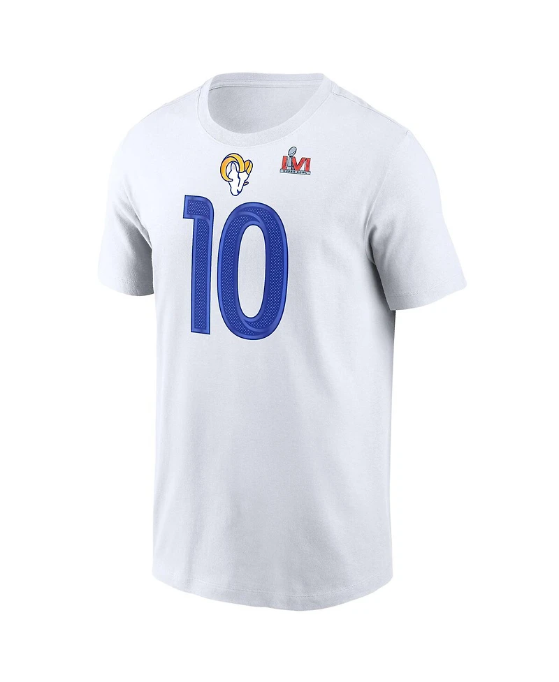 Men's Nike Cooper Kupp White Los Angeles RamsSuper Bowl Lvi Bound Name and Number T-shirt