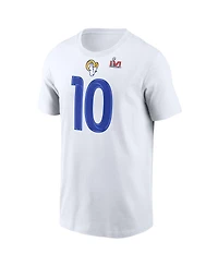 Men's Nike Cooper Kupp White Los Angeles RamsSuper Bowl Lvi Bound Name and Number T-shirt
