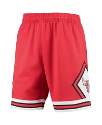 Men's Mitchell & Ness Red Chicago Bulls 1997 Hardwood Classics 75th Anniversary Swingman Shorts