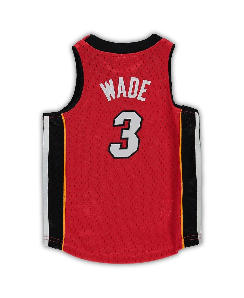 Infant Unisex Mitchell & Ness Dwyane Wade Red Miami Heat 2005-06 Hardwood Classics Player Jersey