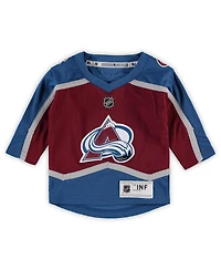 Infant Unisex Nathan MacKinnon Burgundy Colorado Avalanche Home Replica Player Jersey