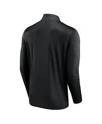 Men's Fanatics Black San Jose Sharks Underdog Mindset Quarter-Zip Top
