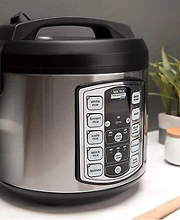 Aroma Arc-5000SB Professional 20-Cup Digital Rice Cooker, Slow Cooker & Food Steamer