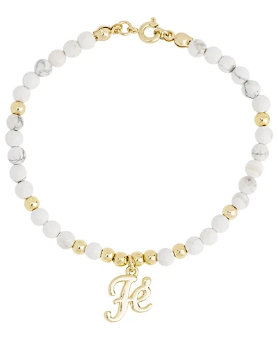 14K Gold Plated Fe Faith Bead Bracelet