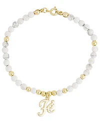 14K Gold Plated Fe Faith Bead Bracelet