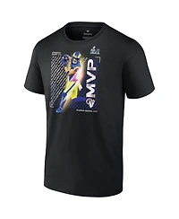 Men's Fanatics Cooper Kupp Black Los Angeles Rams Super Bowl Lvi Champions Mvp T-shirt