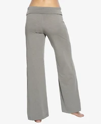 Women's Naturally Soft Wide Leg Roll Over Pant