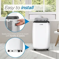 Commercial Cool 6,000 Btu Sacc/Cec (10,000 Btu Ashrae) Portable Air Conditioner with Remote Control, White