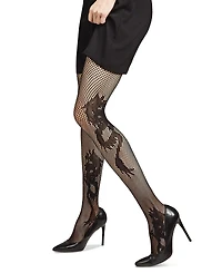 Natori Women's Dragon Toss Patterned Net Tights