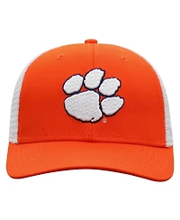 Men's Top of the World Orange, White Clemson Tigers Trucker Snapback Hat