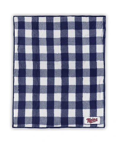 Minnesota Twins 50" x 60" Buffalo Check Frosty Fleece Blanket