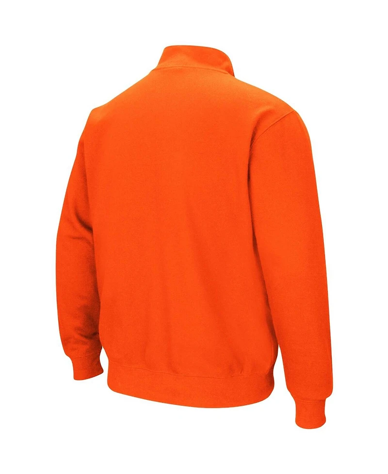 Men's Colosseum Miami Hurricanes Tortugas Logo Quarter-Zip Jacket