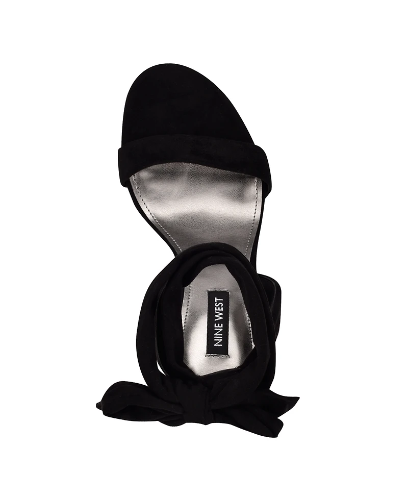 Nine West Women's Kelsie Ankle Wrap Sculpted Heel Sandals