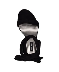 Nine West Women's Kelsie Ankle Wrap Sculpted Heel Sandals