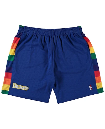 Men's Mitchell Ness Royal Denver Nuggets Big Tall Hardwood Classics Team Swingman Shorts