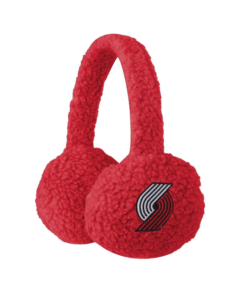 Men's and Women's Foco Red Portland Trail Blazers Sherpa Earmuffs