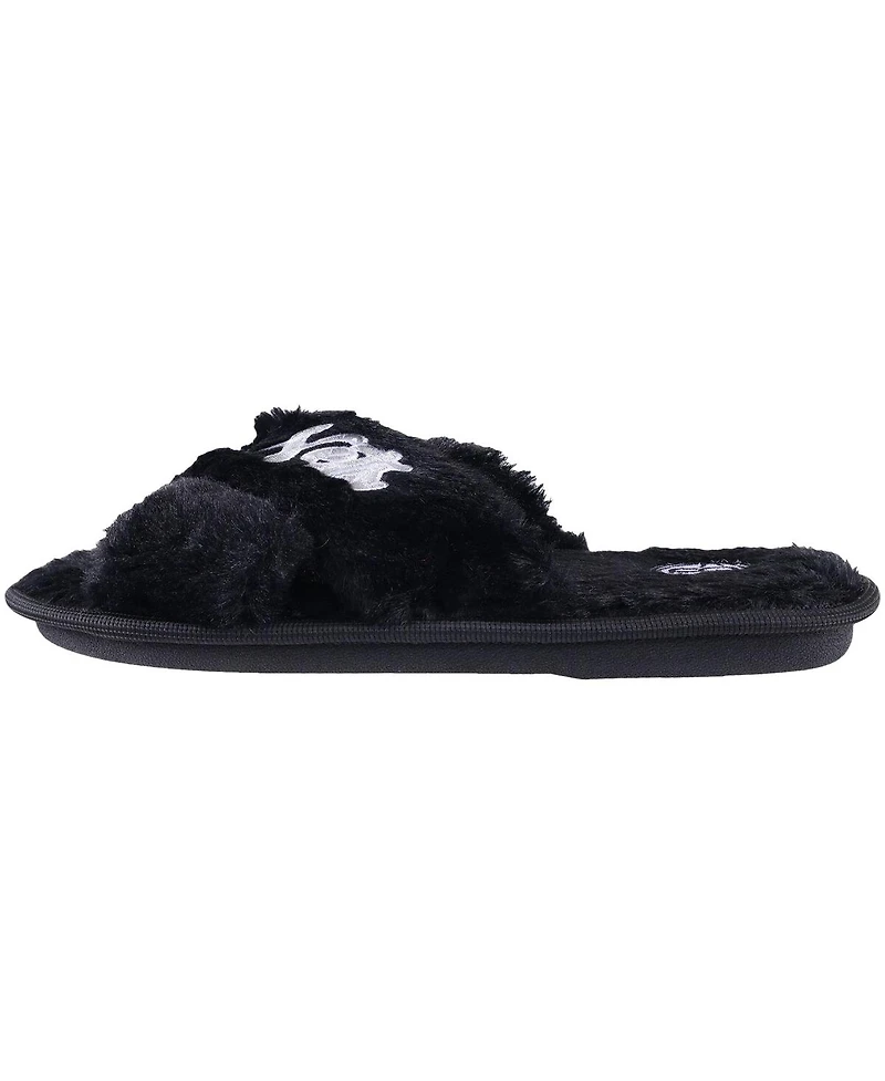 Women's Foco Brooklyn Nets Script Cross Slide Slippers